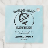 退職金のO-Fish関連の退職した魚釣り フェイバータグ (裏面)