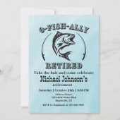 退職金のO-Fish関連の退職した魚釣り 招待状 (正面)