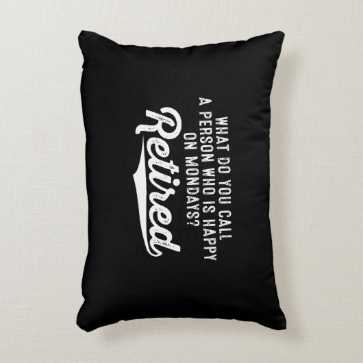 退職金は誰が月曜日に幸せなのか。退職した アクセントクッション (正面(垂直))