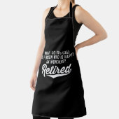 退職金は誰が月曜日に幸せなのか。退職した エプロン (インサイチュ)