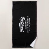 退職金は誰が月曜日に幸せなのか。退職した ビーチタオル (正面)