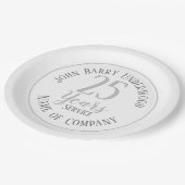 退職金または長期サービスパーティー ペーパープレート (アングル)