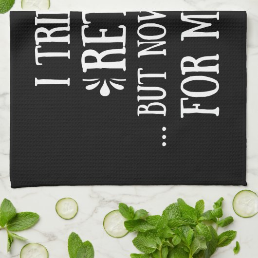 退職金を引き取おもしろいろうとし男性へた キッチンタオル (折り畳み)