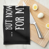 退職金を引き取おもしろいろうとし男性へた キッチンタオル (四つ折り)