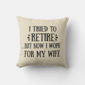 退職金を引き取おもしろいろうとし男性へた クッション (正面)