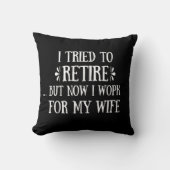 退職金を引き取おもしろいろうとし男性へた クッション (正面)