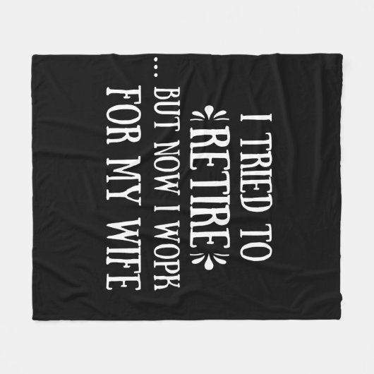 退職金を引き取おもしろいろうとし男性へた フリースブランケット (正面(横))