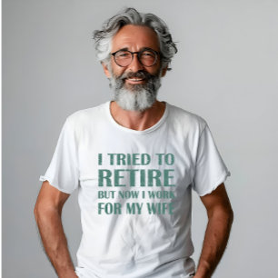 退職金を引き取おもしろいろうとし男性へた Tシャツ