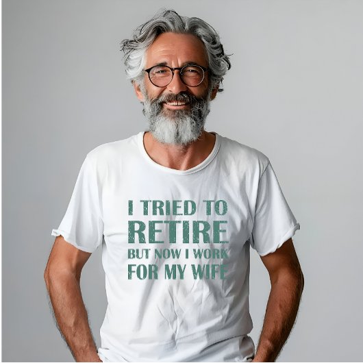 退職金を引き取おもしろいろうとし男性へた Tシャツ