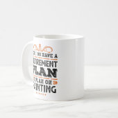 退職金プ絵画ランの贈りおもしろい物 コーヒーマグカップ (正面左)