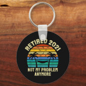 退職金ヴィンテージ退職した2021 キーホルダー (正面)