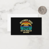 退職金ヴィンテージ退職した2021 ノートカード (正面/裏面インサイチュ)