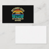 退職金ヴィンテージ退職した2021 ノートカード (正面/裏面)