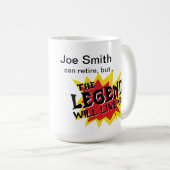 退職金伝説が生きる コーヒーマグカップ (正面右)