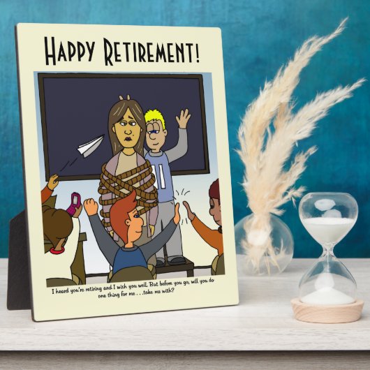 退職金淡い色の額 フォトプラーク (側面)