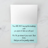 退職金笑わされる--集団から! カード (内部)