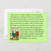 退職金笑わされる--集団から! ポストカード (正面/裏面)