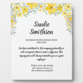 退職金，ボス，従業員，ロングサービス フォトプラーク (正面)