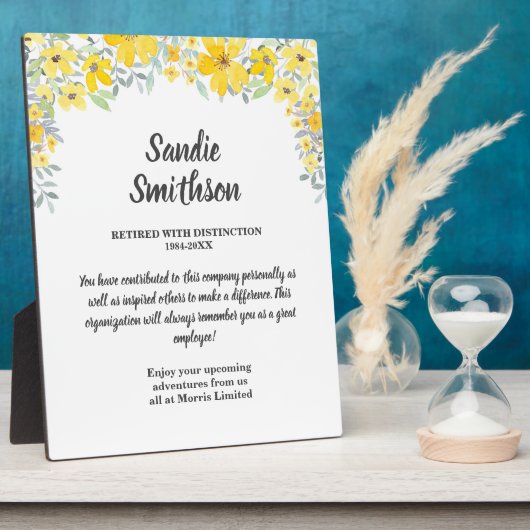 退職金，ボス，従業員，ロングサービス フォトプラーク (側面)