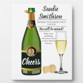 退職金,ボス,従業員,ロングサービス フォトプラーク (正面)