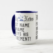 退職金 マグカップ (正面左)