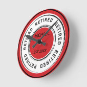 退職金 ラウンド壁時計 (傾斜)