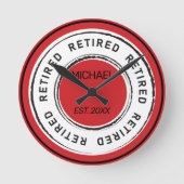 退職金 ラウンド壁時計 (正面)