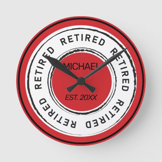 退職金 ラウンド壁時計 (正面)
