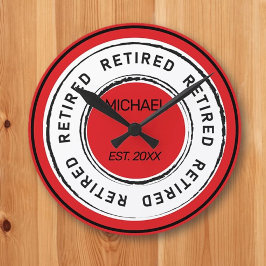 退職金 ラウンド壁時計