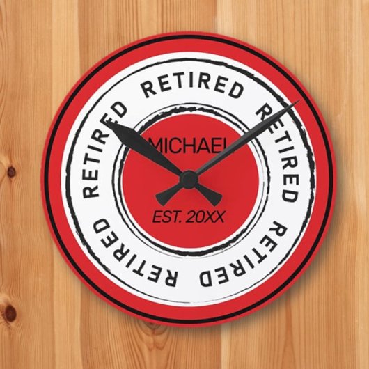 退職金 ラウンド壁時計