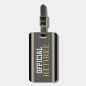 退職金！正式な退職者の荷札 ラゲッジタグ (正面縦)