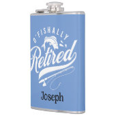 退職金。漁師/女性編集可能な名前 フラスク (左)