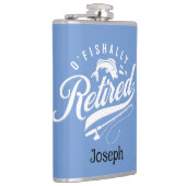 退職金。漁師/女性編集可能な名前 フラスク (右)