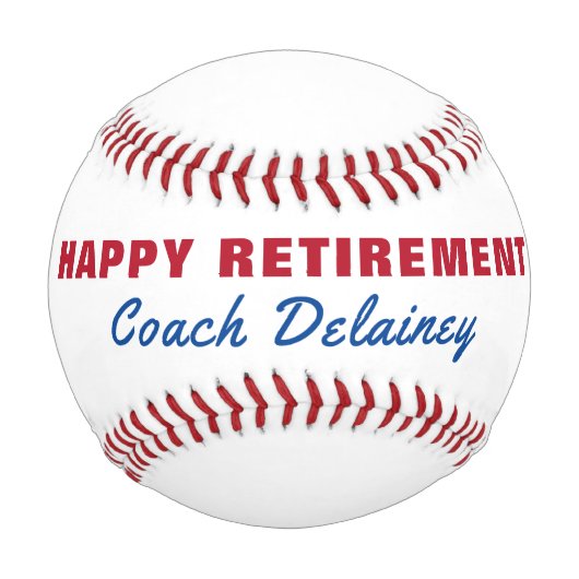 退職金 野球ボール (正面)