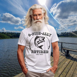 退職金O魚とフェスティングおもしろい魚釣りギフト Tシャツ