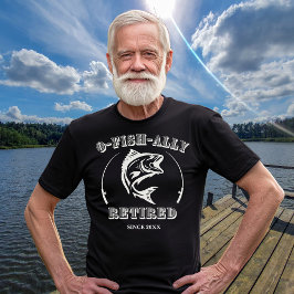 退職金O魚とフェスティングおもしろい魚釣りギフト Tシャツ
