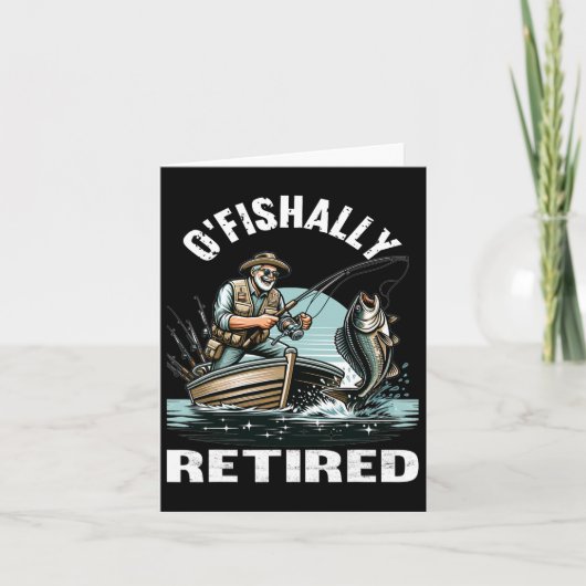 退職釣おもしろいり退職した用オフィシャルティー カード (正面)