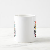 退職間近のおもしろ教師名言デザイン コーヒーマグカップ (中央)
