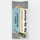 退職関数はパーティー 横断幕 (縦)