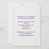 退職雑誌カバー招待状 招待状 (裏面)