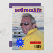 退職雑誌カバー 招待状 (正面/裏面)