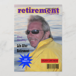 退職雑誌カバー 招待状