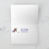 退職願いホッケープレーヤースポーツゲームカード カード (内部)