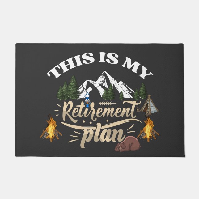 退職飛行機forsure ドアマット (正面)