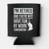 退職魚釣りおもしろい作業なし 缶クーラー (正面)