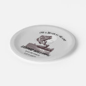 退職魚釣りアットザレイクフィッシャーマンヴィンテージ ペーパープレート (アングル)