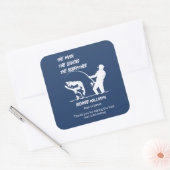 退職魚釣りザロードファービッグフィッシュ スクエアシール (封筒)