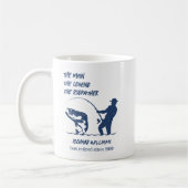 退職魚釣りザ・ロドファービッグフィッシュギフト コーヒーマグカップ (左)