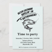 退職魚釣り棒 招待状 (正面)