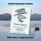 退職魚釣り棒 招待状